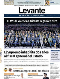 Portada Levante 2025-11-21