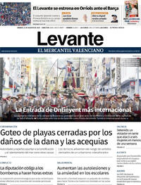 Portada Levante 2025-08-23
