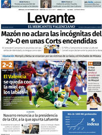 Portada Levante 2025-09-24
