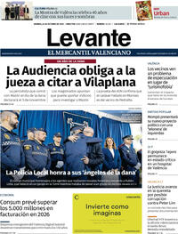 Portada Levante 2025-10-24