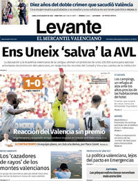 Portada Levante 2025-08-25