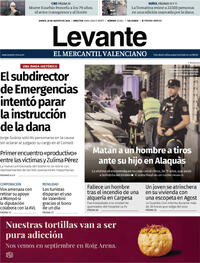 Portada Levante 2025-08-28