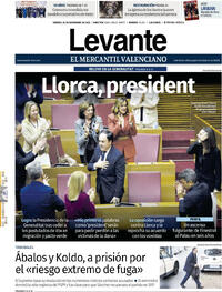 Portada Levante 2025-11-28
