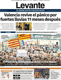 Portada Levante 2025-09-29