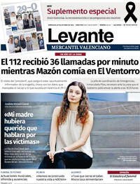 Portada Levante 2025-10-29