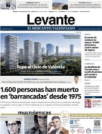 Portada Levante 2025-08-31