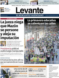 Portada Levante 2026-04-01