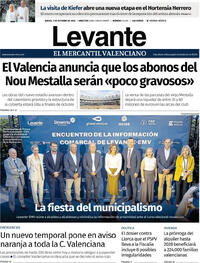 Portada Levante 2026-10-01