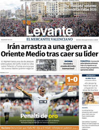 Portada Levante 2026-03-02