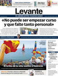 Portada Levante 2026-09-06