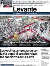 Portada Levante 2026-06-08