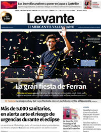 Portada Levante 2026-08-08