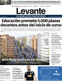 Portada Levante 2026-09-08