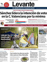 Portada Levante 2026-10-08