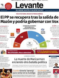 Portada Levante 2026-10-09
