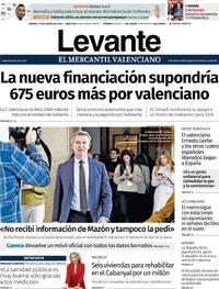 Portada Levante 2026-01-10