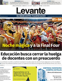 Portada Levante 2026-05-14