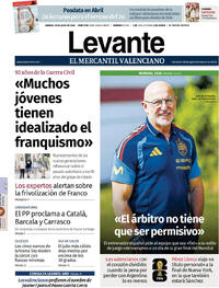 Portada Levante 2026-07-18