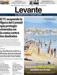 Portada Levante 2026-08-18