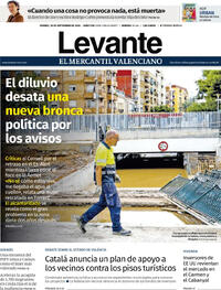 Portada Levante 2026-09-18