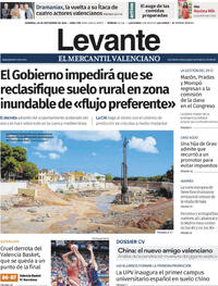 Portada periódico Levante