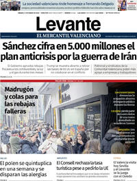 Portada Levante 2026-03-21