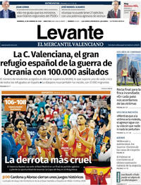 Portada Levante 2026-02-22