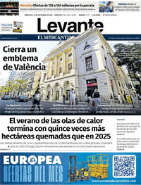 Portada Levante 2026-09-23