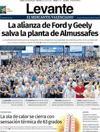 Portada Levante 2026-07-24