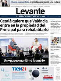 Portada Levante 2026-09-24