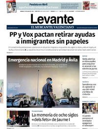 Portada Levante 2026-07-25
