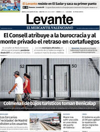 Portada Levante 2026-08-25