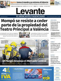 Portada periódico Levante