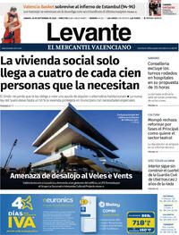 Portada Levante 2026-09-26