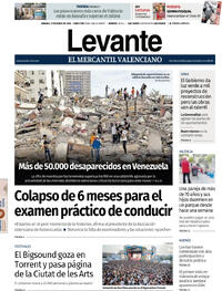 Portada periódico Levante