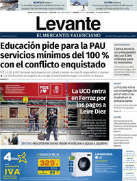 Portada Levante 2026-05-28