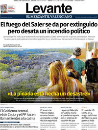 Portada Levante 2026-08-29