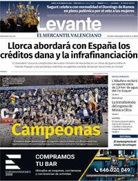 Portada Levante 2026-03-30