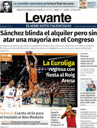 Portada Levante 2026-09-30