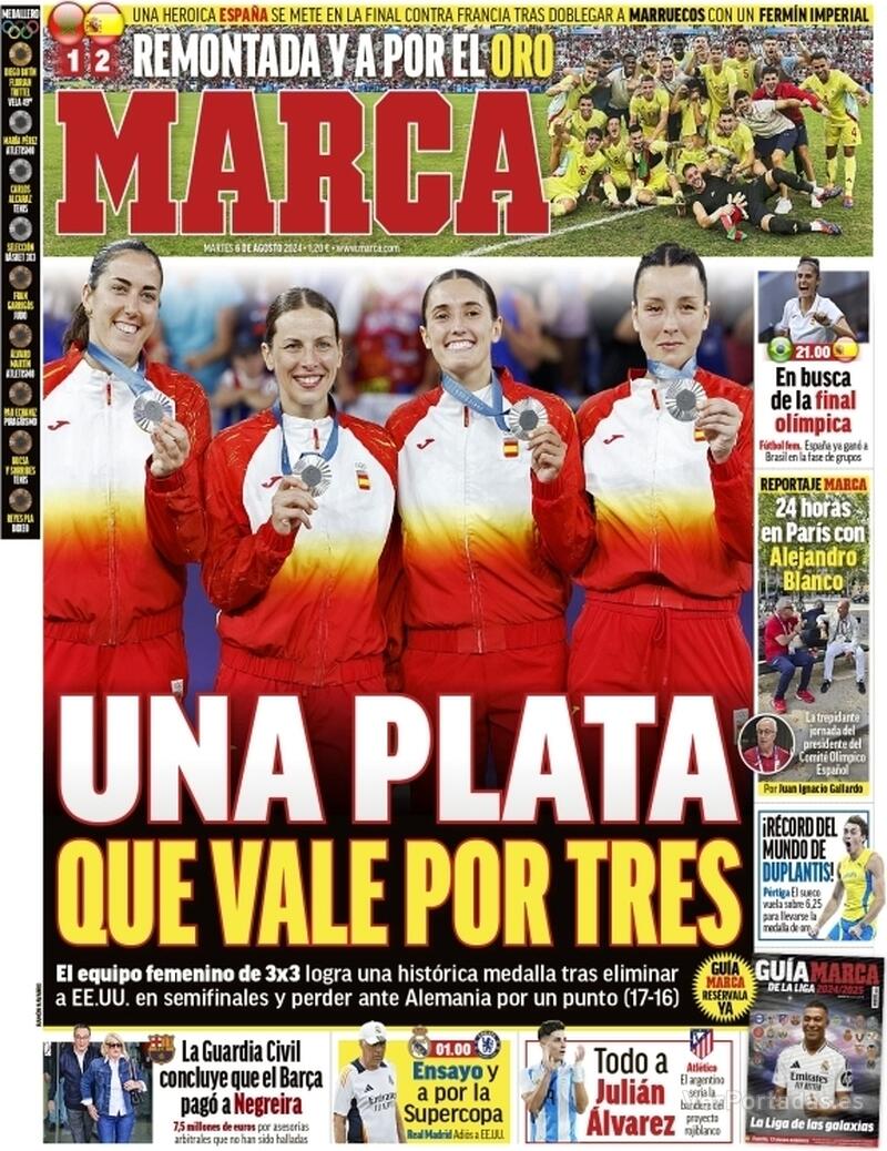 PORTADAS PRENSA DEPORTIVA MARTES 6 DE AGOSTO 06083979e0