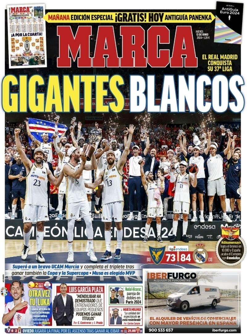 PORTADAS PRENSA DEPORTIVA  JUEVES 13 DE JUNIO 130680e199