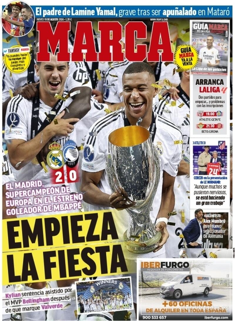 PORTADAS PRENSA DEPORTIVA JUEVES 15 DE AGOSTO 15088aeb6f