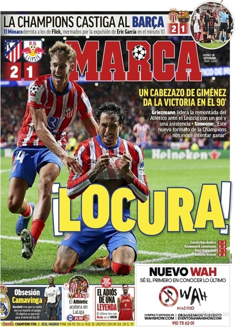 PORTADAS PRENSA DEPORTIVA VIERNES 20 SEPTIEMBRE 2024 200927d6e1