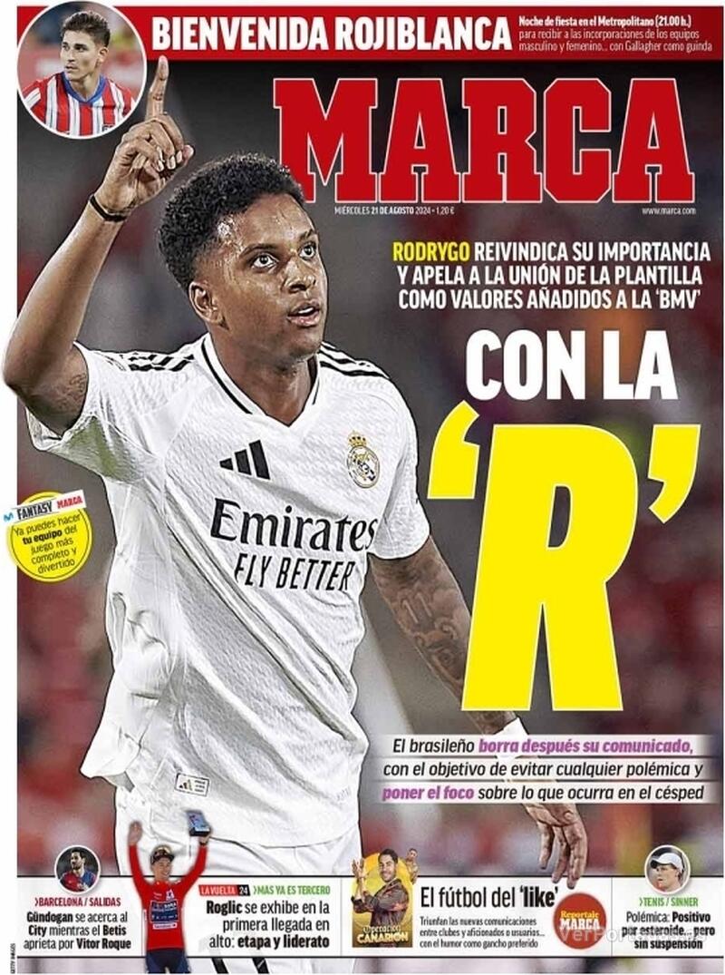 PORTADAS PRENSA DEPORTIVA MIERCOLES 21 DE AGOSTO 2108539f12