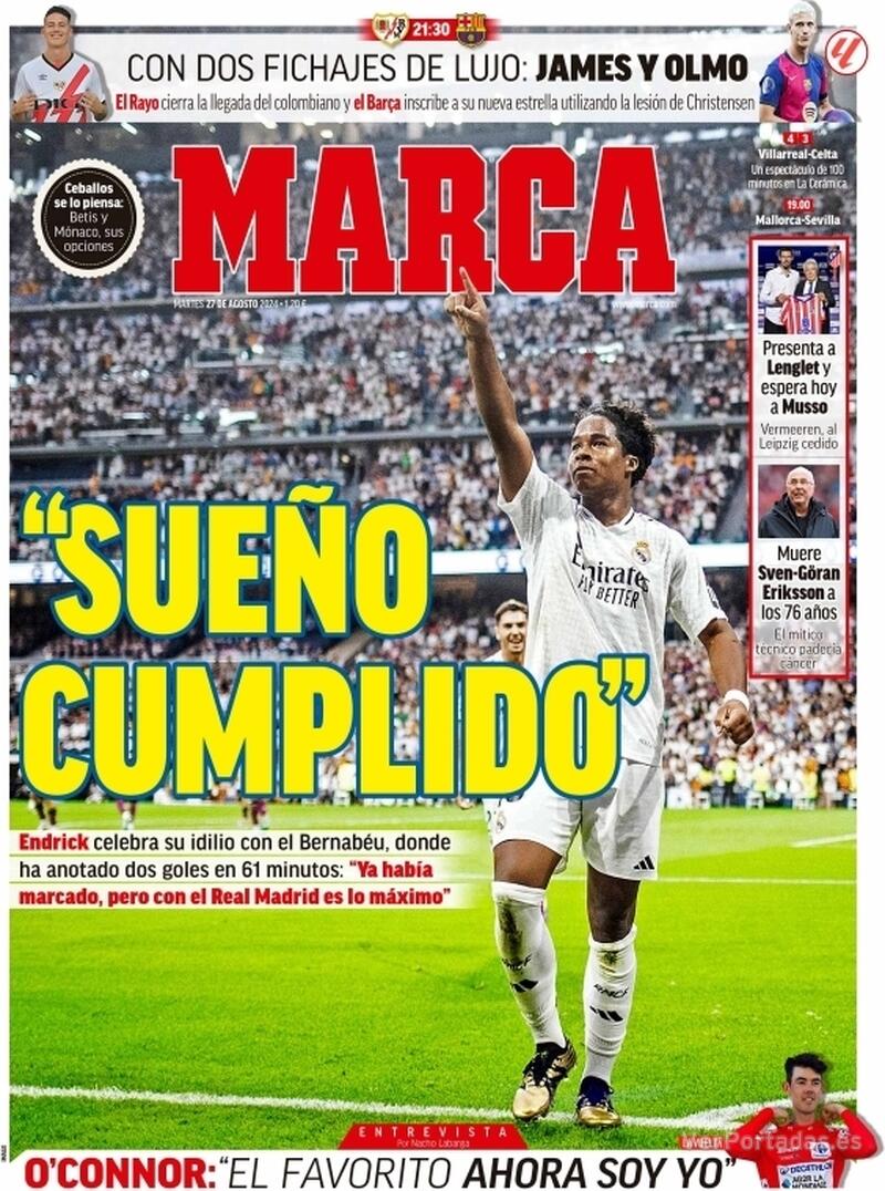 PORTADAS PRENSA DEPORTIVA MARTES 27 DE AGOSTO 2708c168c2