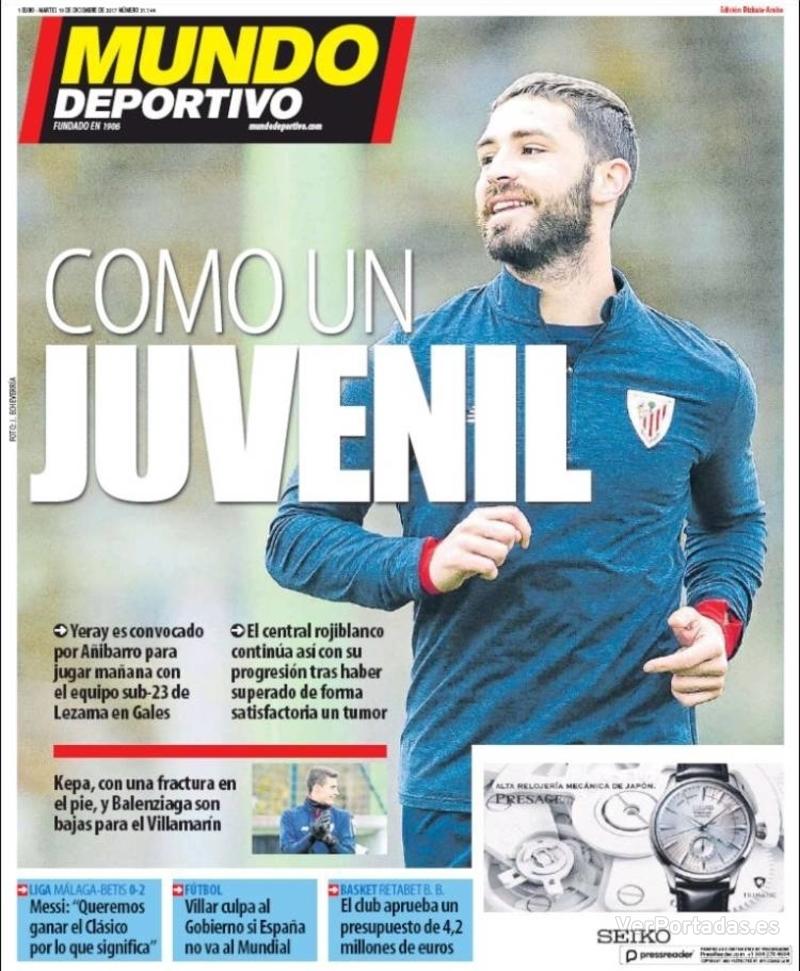 Portada Superdeporte 2017-12-19