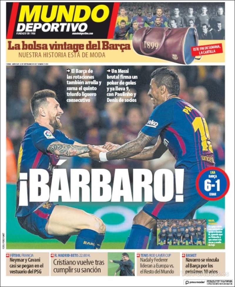 Portada Superdeporte 2017-09-20