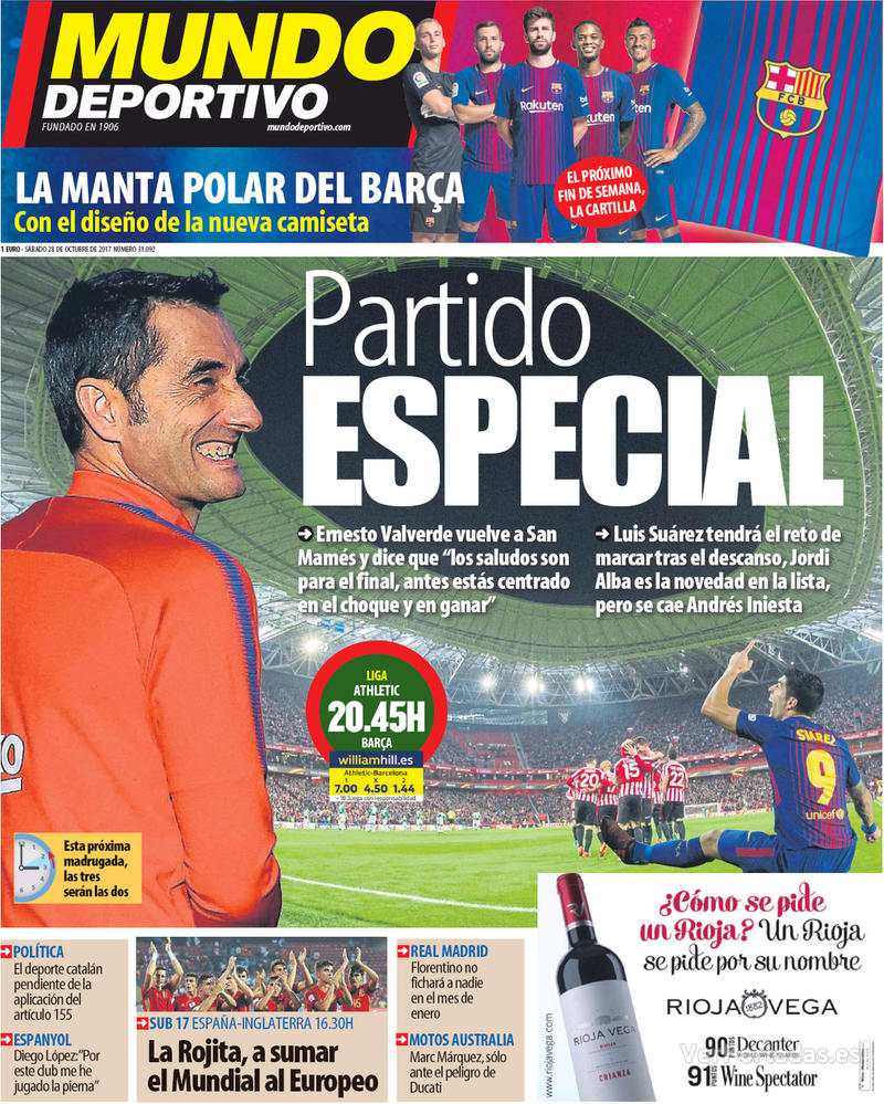 Portada Superdeporte 2017-10-28
