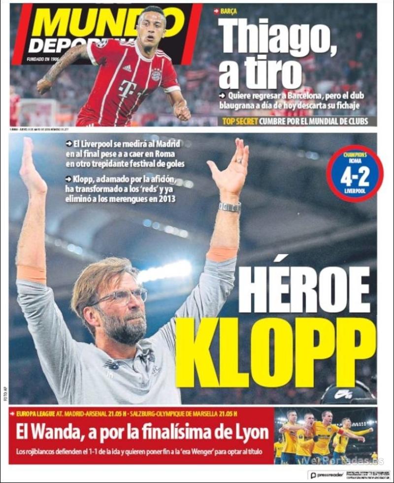 Portada Superdeporte 2018-05-03