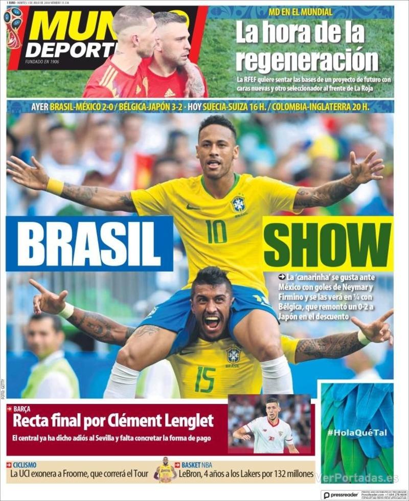 Portada Superdeporte 2018-07-03